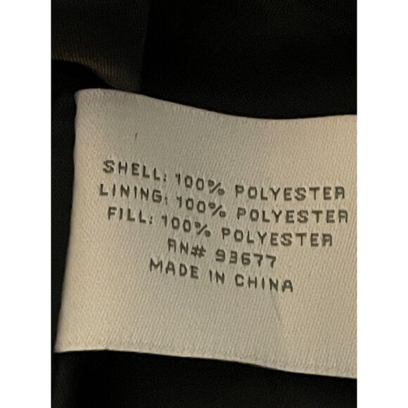 Liz Claiborne Quilted Houndstooth Coat Black Red XL Diamond Jacket - Picture 8 of 14